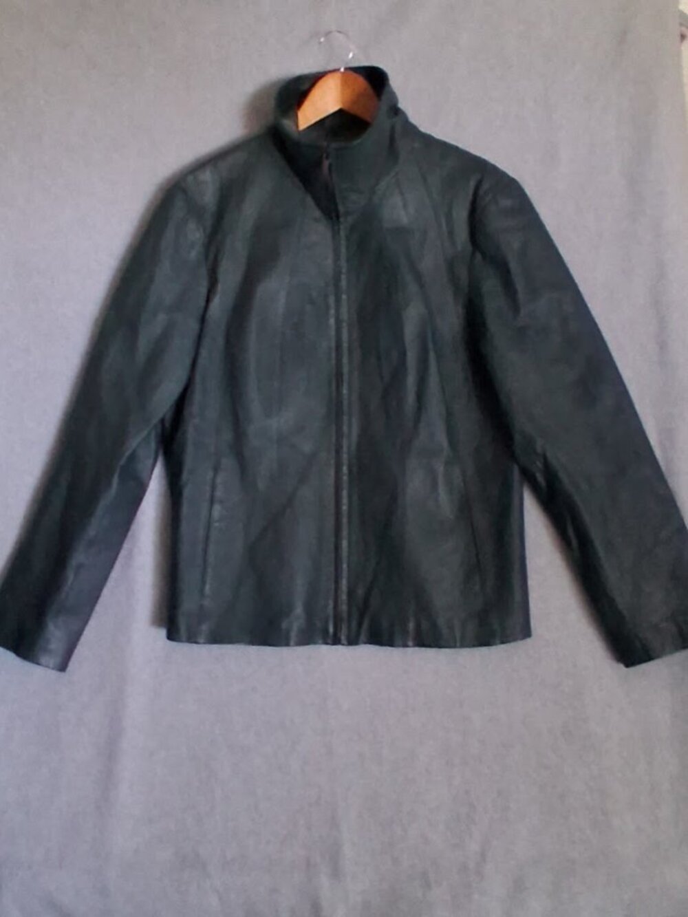 East 5th Genuine Leather Green Woman's Jacket Size Extra Large